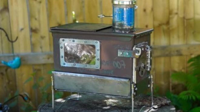 Ammo Box Wood Stove image